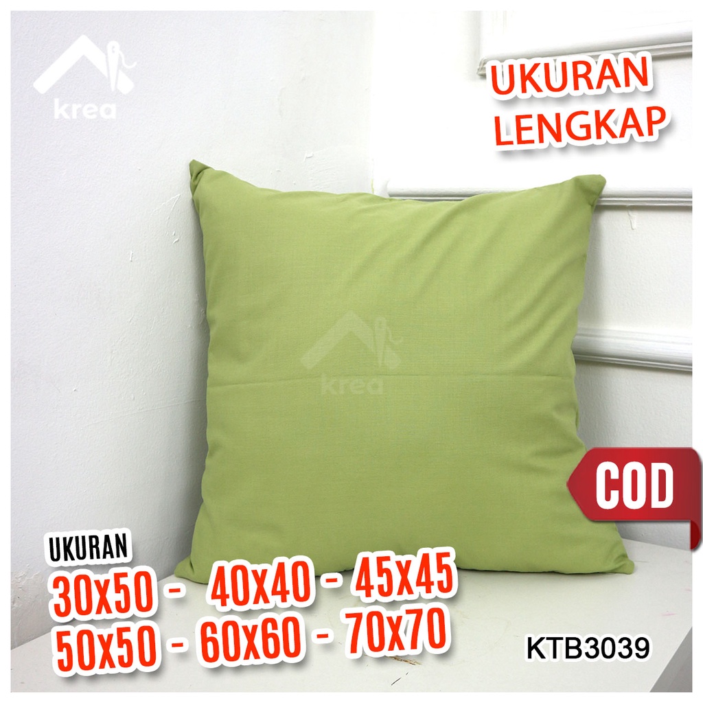 Sarung Bantal Sofa Polos 30x50, 40x40, 45x45, 50x50, 60x60, 70x70  KTB3039