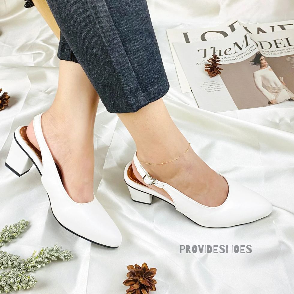 PS viona Sepatu Mules Heels Wanita  Slingback Heels sepatu pesta wanita sepatu kerja wanita Pantofel Sepatu Kantor Heels Wanita