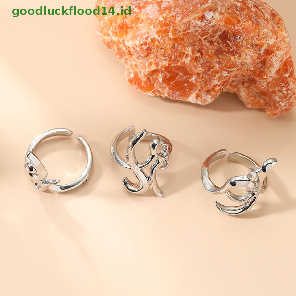 [GOOGFOUR] 3pcs/set Pembukaan Cincin Kuku Pelindung Set Punk Tidak Teratur Dekorasi Pesta [TOP]