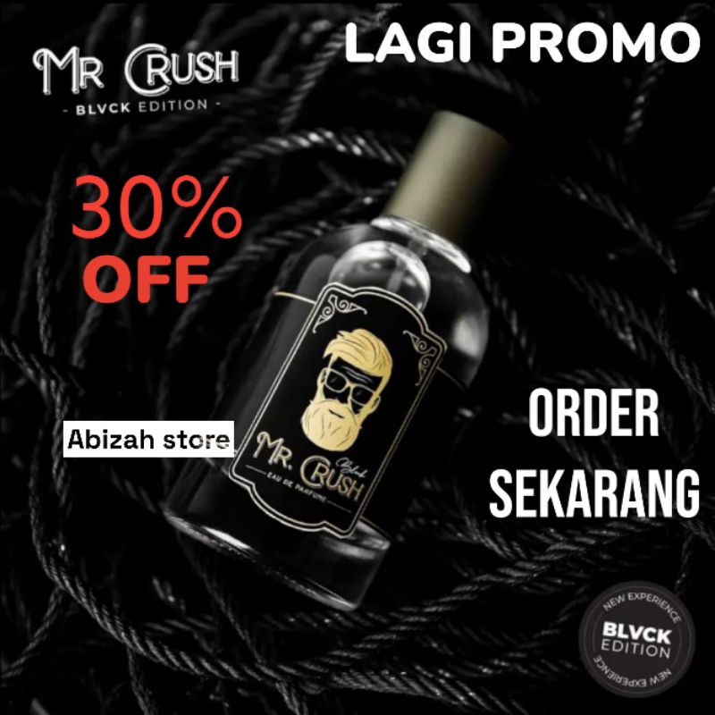 Parfum MR CRUSH BLACK EDITION II Eau De parfum Parfum Pria Yang Disukai Wanita Parfum Tahan Lama Parfum Pemikat