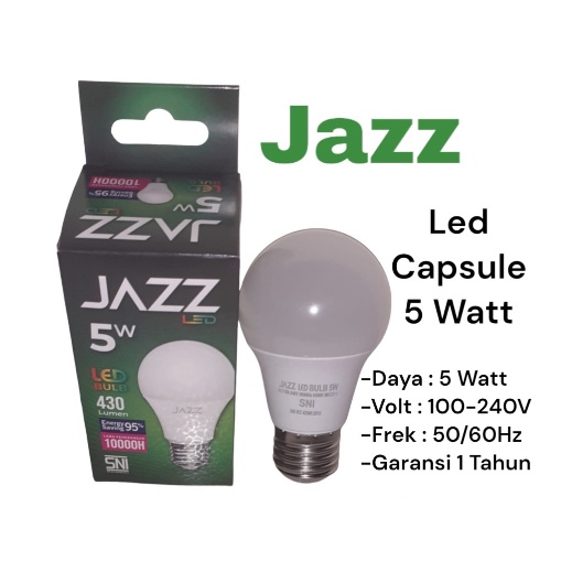 Lampu LED Bulb JAZZ 5W PUTIH