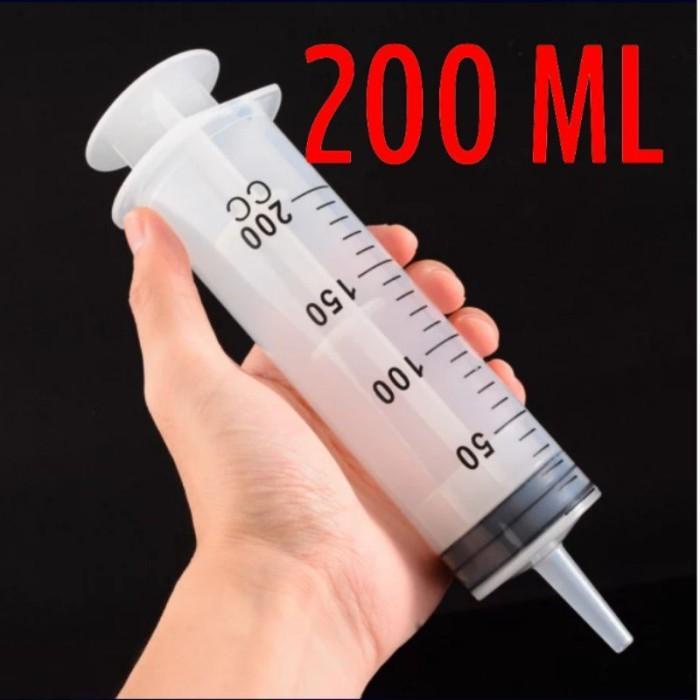 Suntikan besar 200Ml selang suntikan 1 meter spuid syringe spuit jumbo