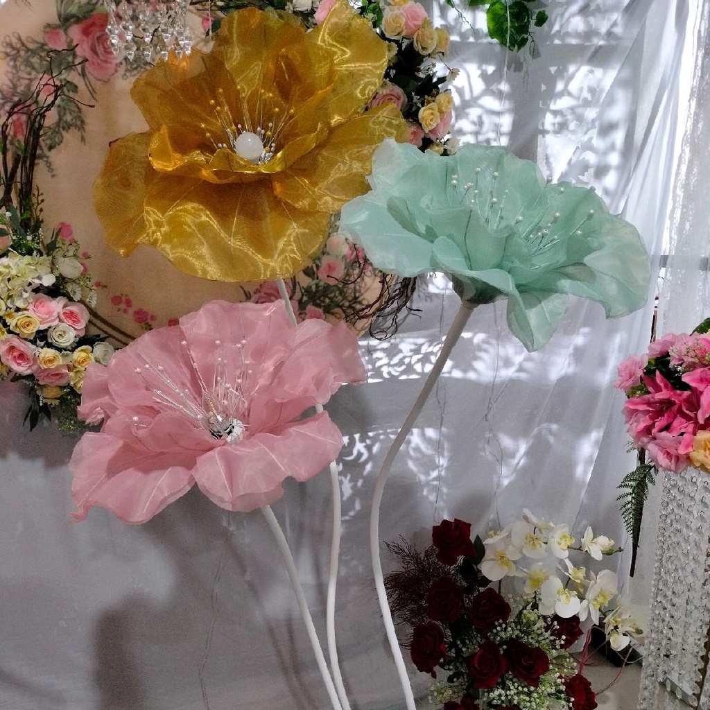 Jual Standing Lampu Hias Dekorasi Satu Set Isi 3 Tiang Sudah Berikut