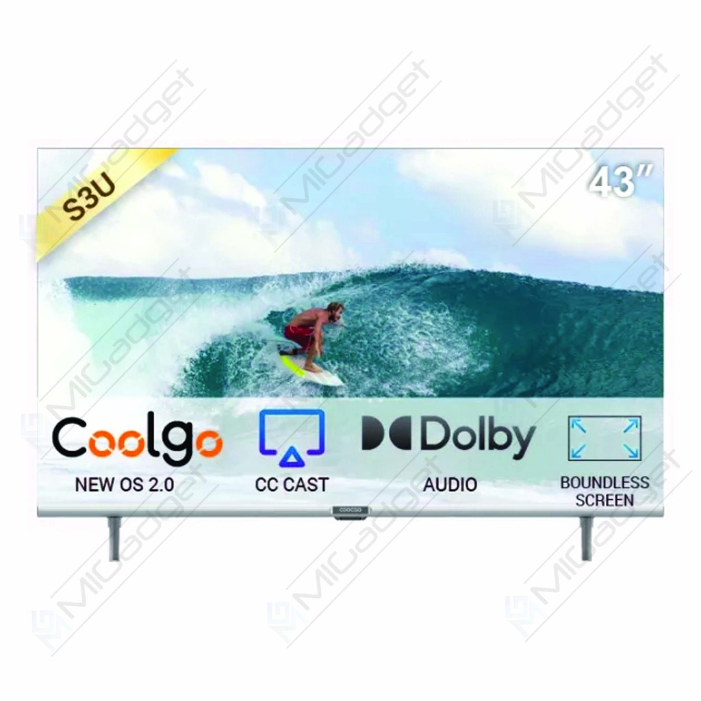 Coocaa 43S3U Smart TV Digital 43 Inch Coolita OS YouTube Dolby Audio