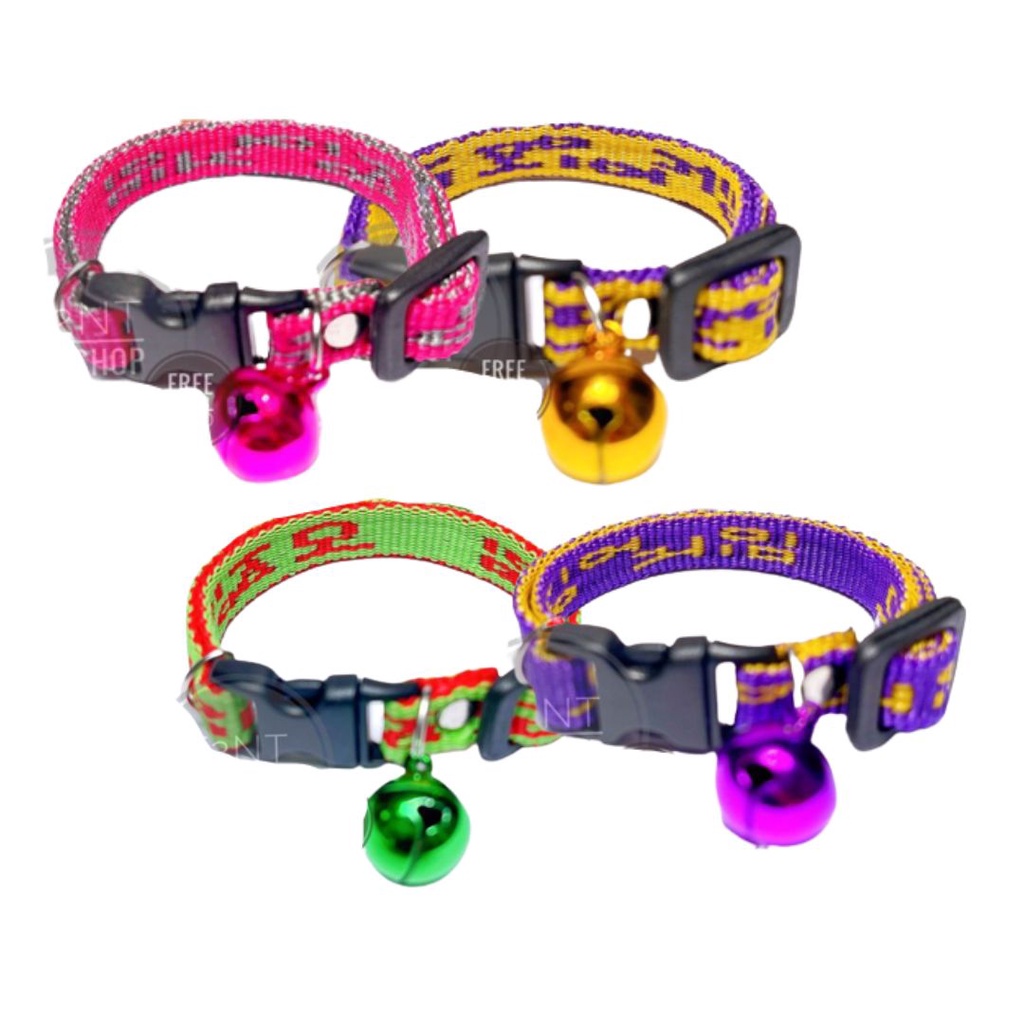 Kalung Kucing Premium Lonceng Doff Motif Korea Premium Quality FEFARM