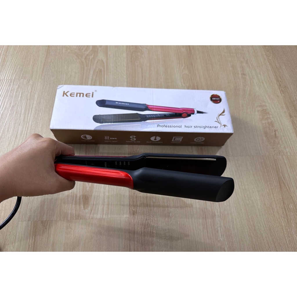 Catok Kemei KM-531 Hair Straight Catok Pelurus Rambut