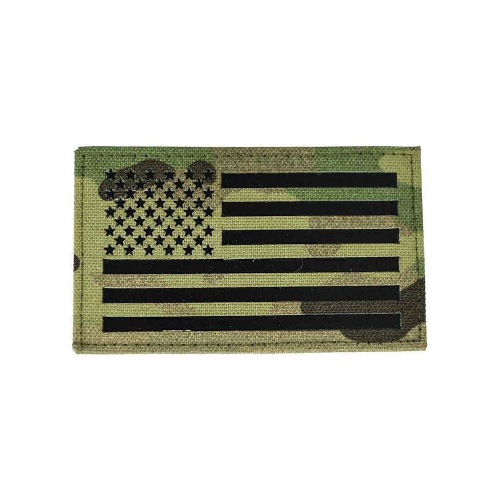 Patch US FLAG Laser Cutting Include Velcro