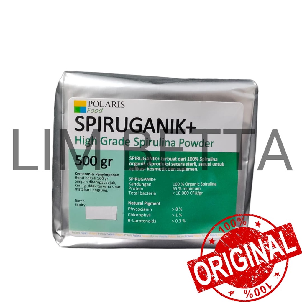 (500 Gr) SPIRUGANIK + 500 GRAM / SPIRULINA SPIRUGANIK +