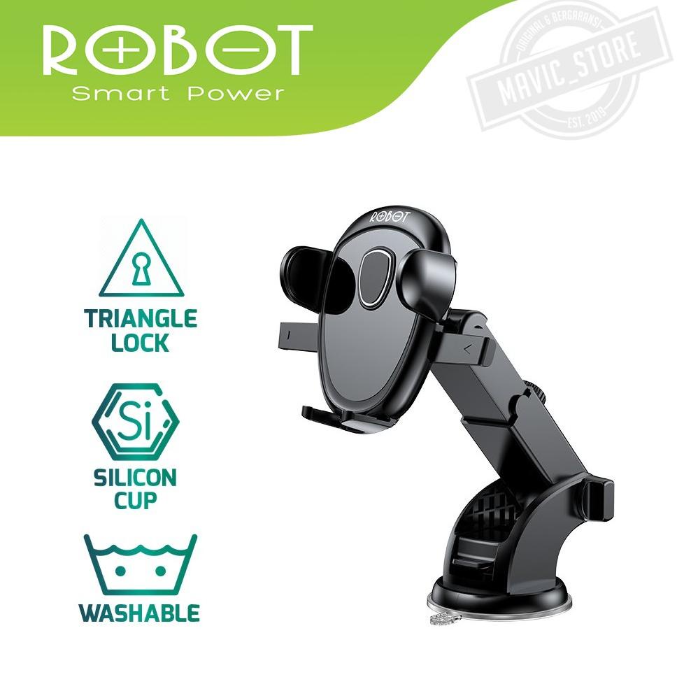JUAL PRODUK ORI [Buy 5 Free Gold] ROBOT RT-CH11S  Car Stent Car Holder Universal Car Mount Dudukan H