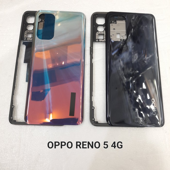 Kesing Housing Casing Oppo Reno 5 4g Bezel+Backdoor Reno 5 4g