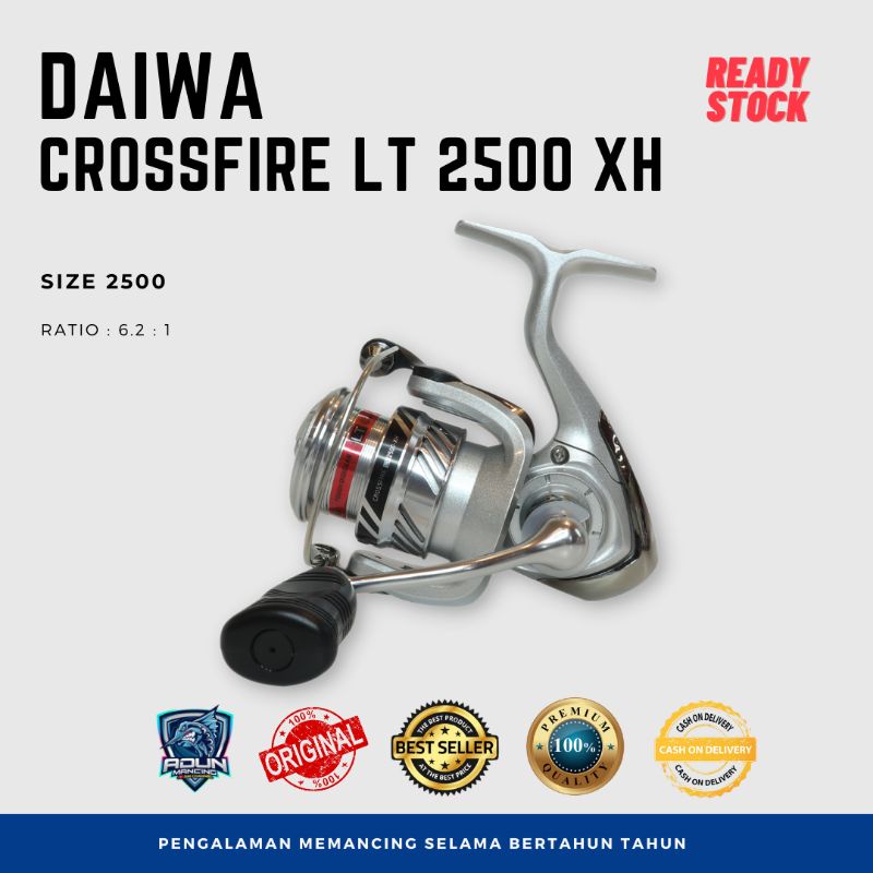 Jual Reel Daiwa Crossfire LT 2500 XH | 3000 CXH | Shopee Indonesia