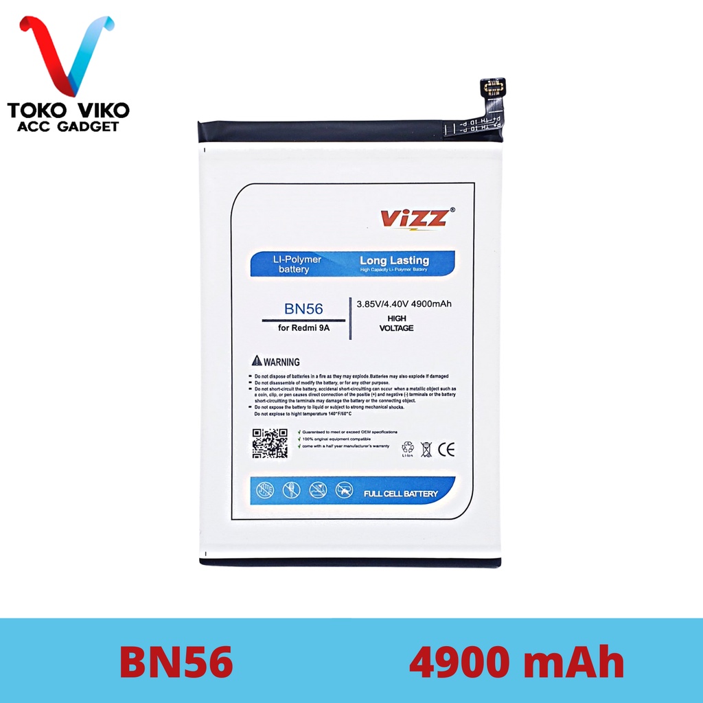 Vizz Xiaomi BN56 Redmi 9A / 9C Baterai Batre Original