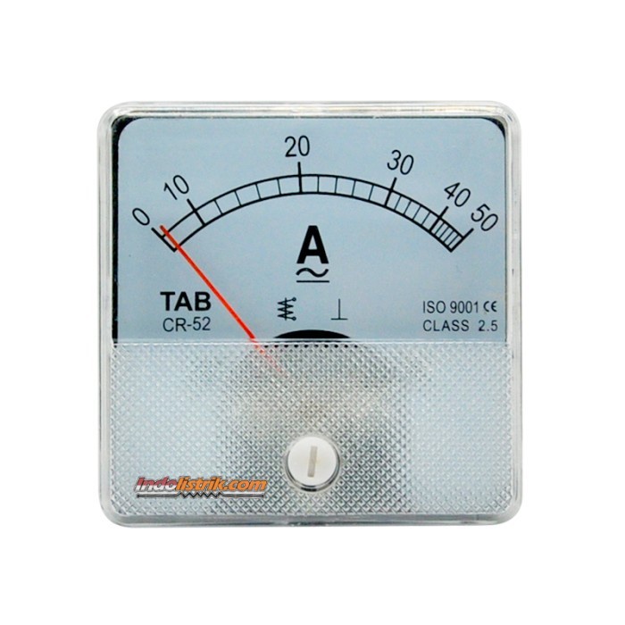Ampere Meter Analog AC / DC 50 A CR52 Direct TAB