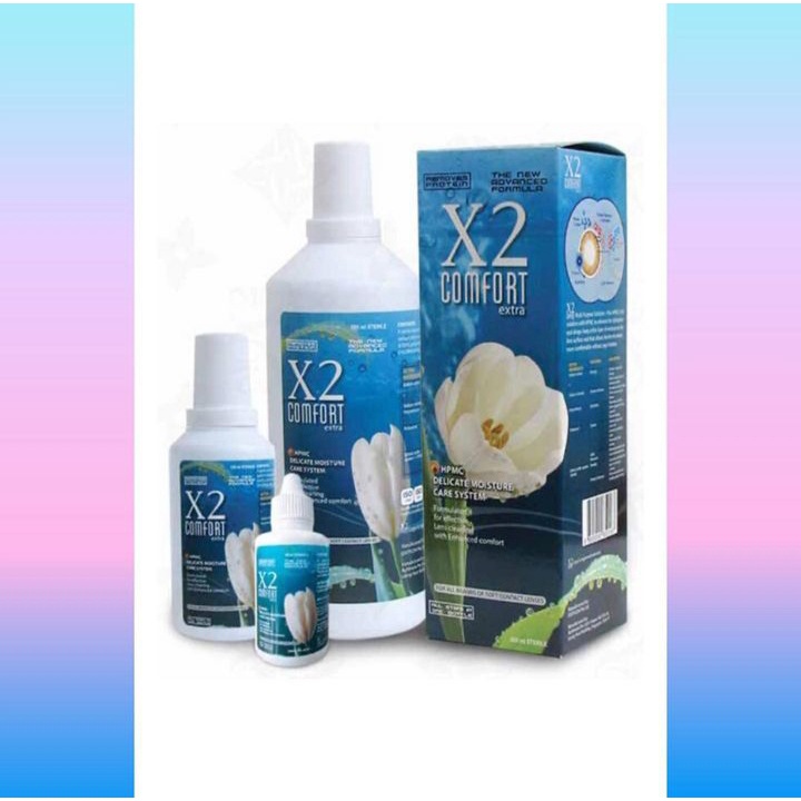 Air softlens X2 / pencuci softlens / cairan softlens X2 / X2 comfort