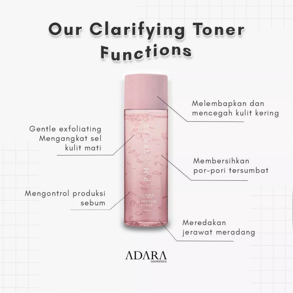 ADARA P.M.S Clarifying Toner 100ml | Toner Wajah