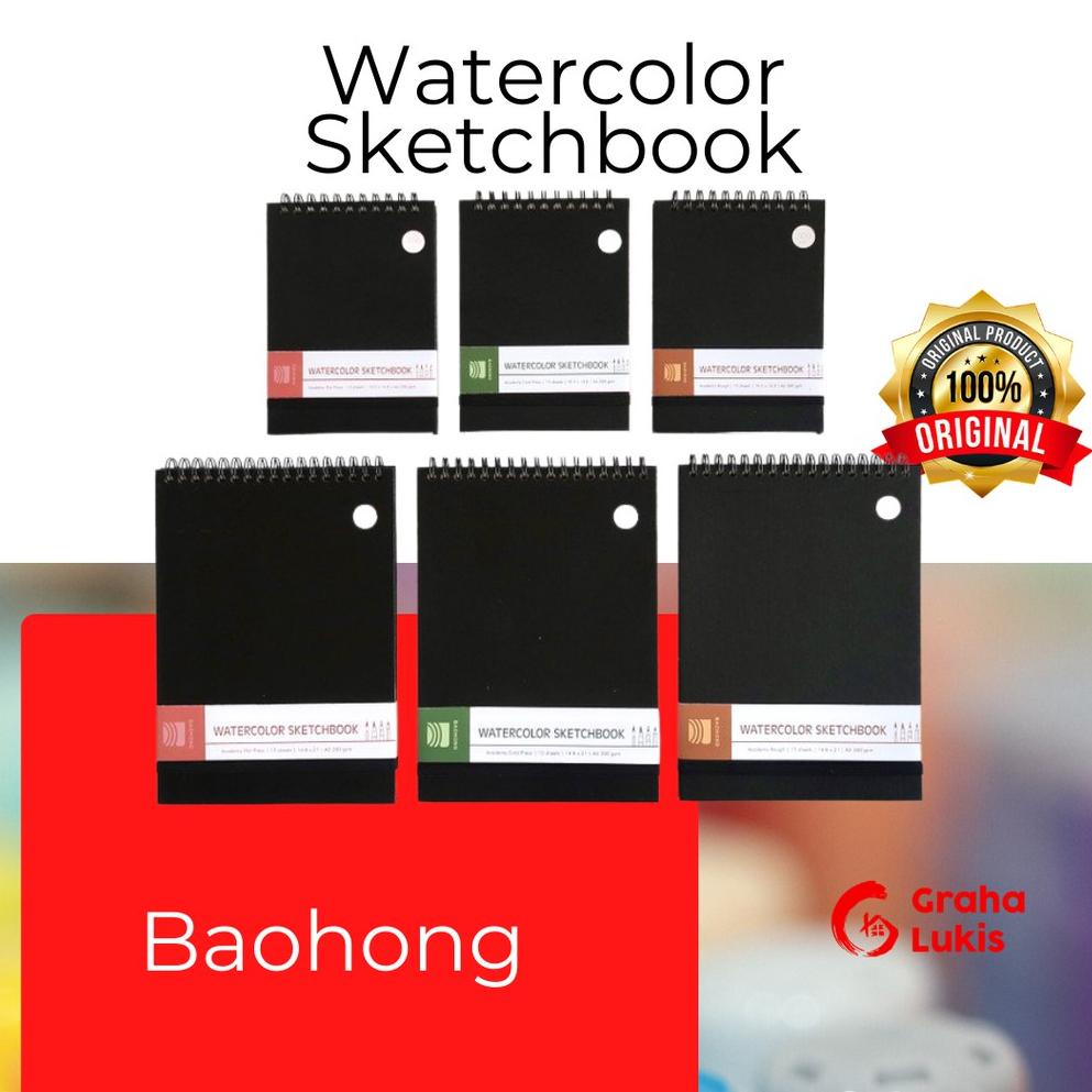 

Baohong Watercolor Sketchbook Academy Spiral Cotton 300gsm HYJCJ6187