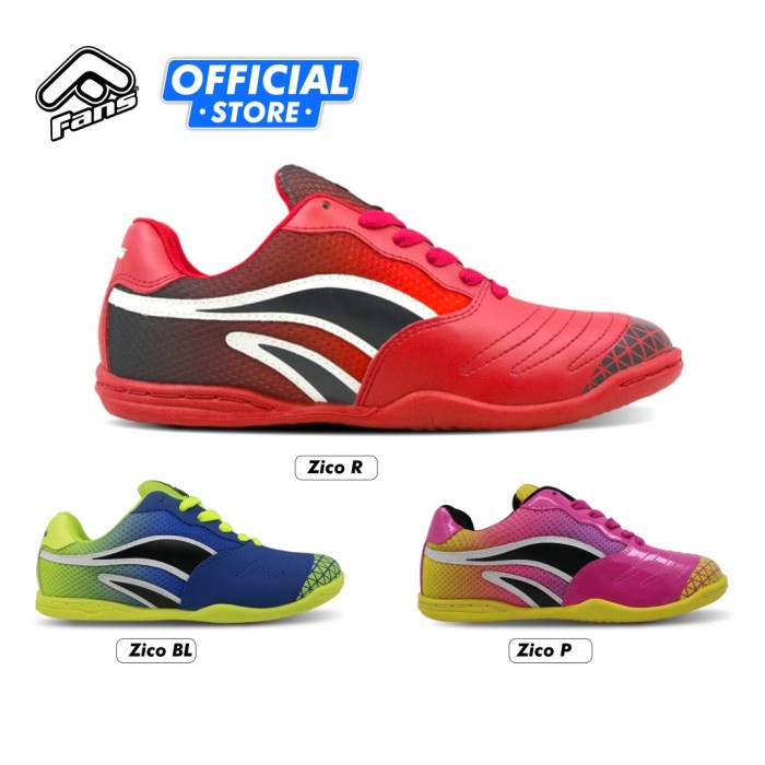 Sepatu Fans Zico P - Sepatu Futsal Pink Kuning - Merah Muda, 34
