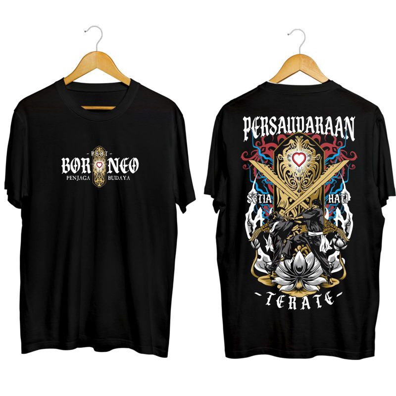 KAOS PSHT BORNEO PENJAGA BUDAYA KAOS TERATE BORNEO KAOS PSHT KEREN DAN KEKINIAN