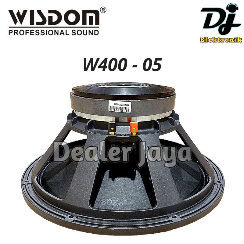 Speaker Komponen Wisdom W400-05 / W 400 05 / W40005 - 15 inch