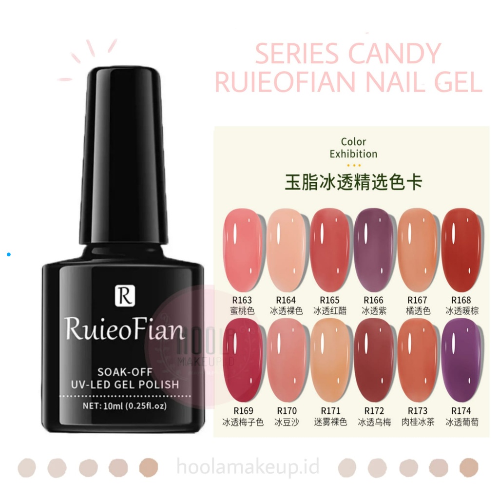 JELLY JADI RFIAN UV GEL POLISH 10ML SOAK OFF gel polish / Kutek Rfian / Kutek Glitter Rfian / Kutek 