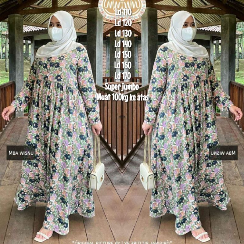 Jual GAMIS JUMBO TERBARU UKURAN LD 120-130-140-150-160-170 CM (muat bb
