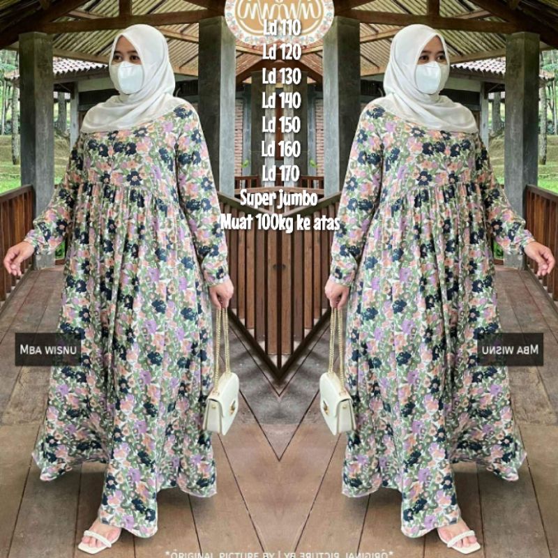 Jual GAMIS JUMBO TERBARU UKURAN LD 120-130-140-150-160-170 CM (muat bb