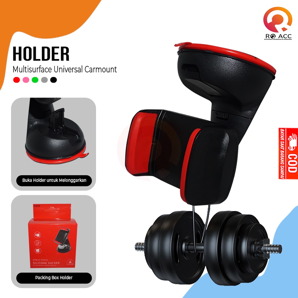 [RO ACC] NVN-CHD05 CAR HOLDER / TEMPAT HP PEGANGAN HP DI MOBIL SUCTION