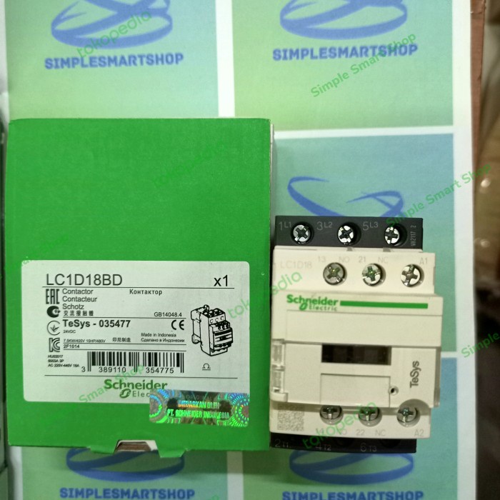 Schneider LC1D18BD 24V DC
