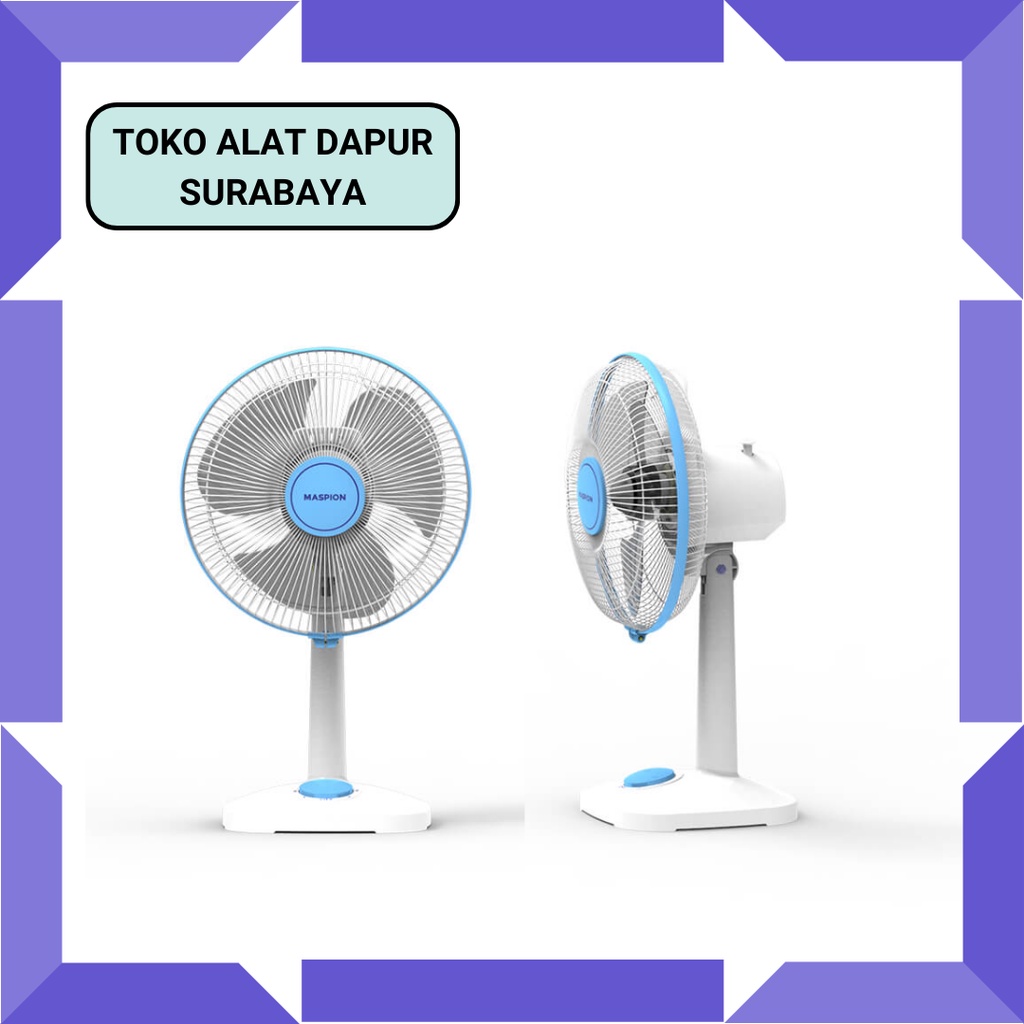 Maspion Kipas Angin Meja 12 Inch  EX 308 - EX308 Desk Fan 12&quot; Angin Kencang Bisa Putar