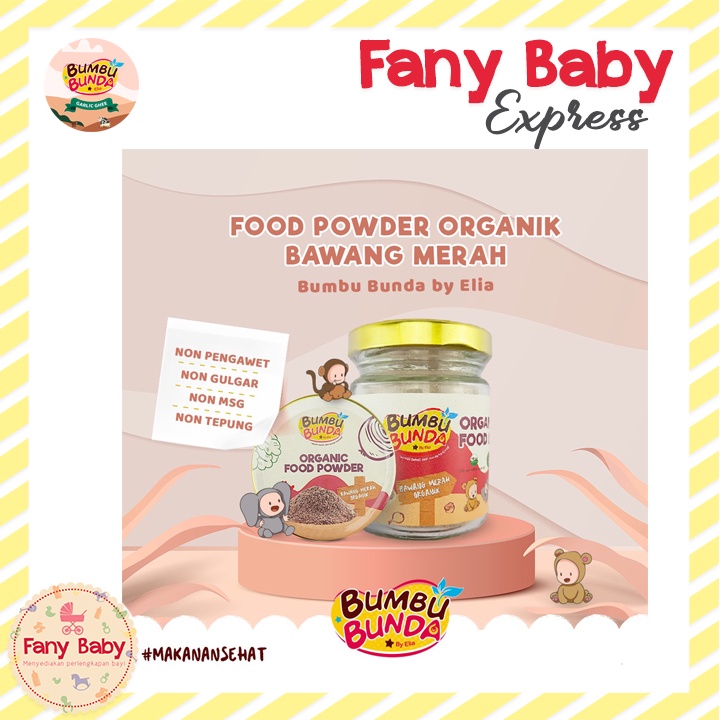 BUMBU BUNDA ELIA ORGANIC FOOD POWDER BAWANG - KALDU MPASI