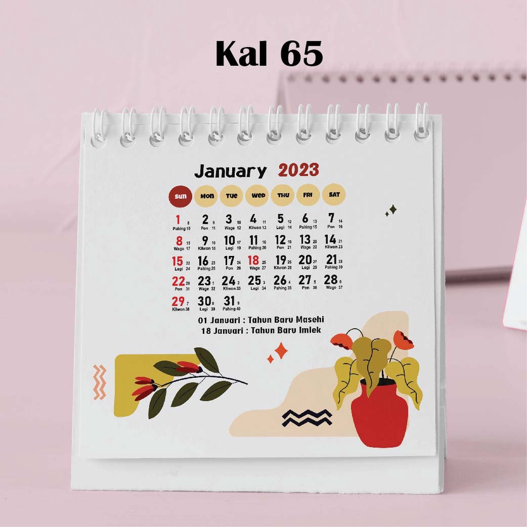 

Artomaringi Kalender Mini 2024 / Kalender Meja 2024 Custom KAL65