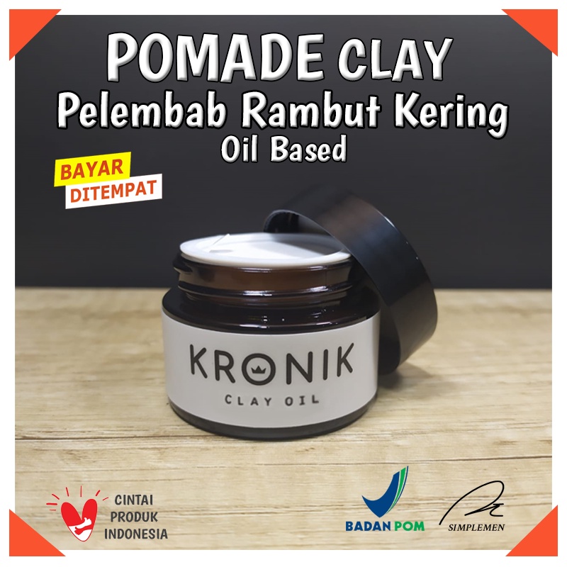Pomade Pelembab Rambut Kering Minyak Rambut Clay Oil Based Bubblegum Kronik