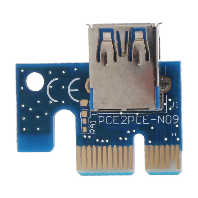 Btsg PCI-E X1 Ke X16 Extender Adapter Card USB3.0 PCI-E X1 Ekstensi Kartu Grafis