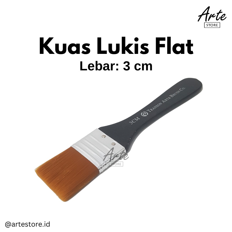 Kuas Lukis - Flat Brush 3 cm