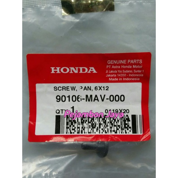 90106MAV000 SCREW PAN 6X12