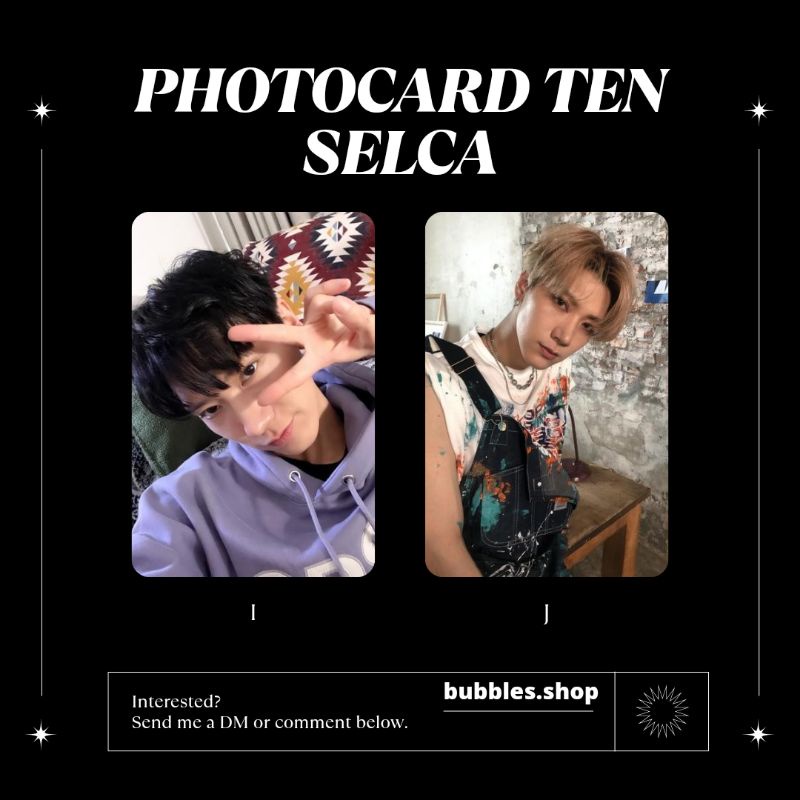 PHOTOCARD UNOFFICIAL TEN WAYV SELCA