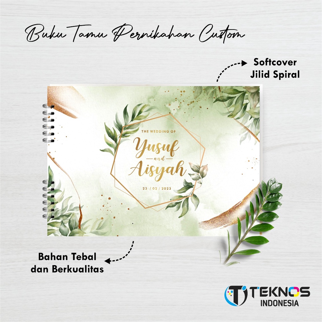 

BUKU TAMU CUSTOM / BUKU TAMU PERNIKAHAN CUSTOM / WEDDING GUEST BOOK