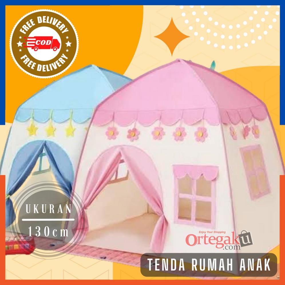 Promo - Tenda Anak Model Rumah Jendela Murah | Tenda House Karakter Princess | Tenda Bermain Anak In