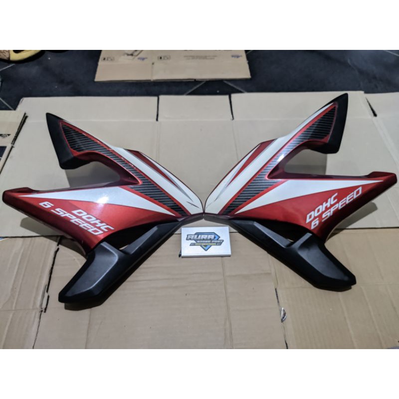 Sayap tanki cb150r 2014 - merah maroon | cover tanki cb150r old k15 | Shroud Tanki cb150r k15 2014 |