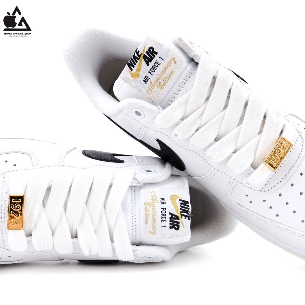 Nike Air Force 1 ‘07 PRM BRONX ORIGINS White Black Metallic Metalik Gold US 8.5 / 42 - 100% ORIGINAL BNIB