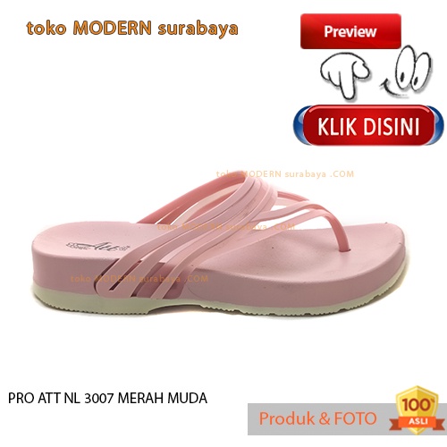 Sandal wanita casual sandal jepit karet PRO ATT NL 3007