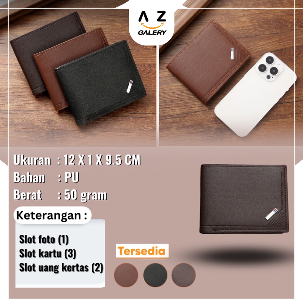 COD Dompet Lipat Pria Dompet Kasual Pria Bagus Dompet Pria Murah Dompet Cowok Azgalery D90