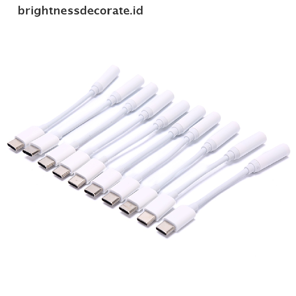 [Birth] Adaptor Kabel Earphone Type-C To 3.5mm Tipe C Male To 3.5 AUX Audio Female Jack [ID]