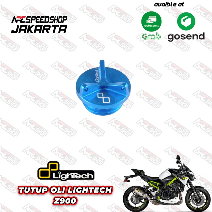 Tutup Oli / Oli Cap Lightech Series 011 Kawasaki Z900 - Blue #Original