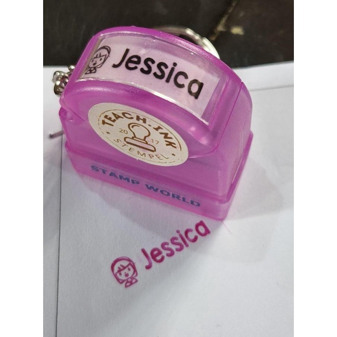 

MURAH Stempel Nama Gantungan Kunci Custom Dokter Perawat Guru Anak