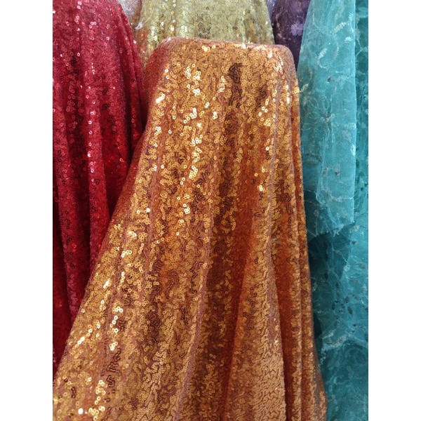 bahan kain sequin/seribu payet