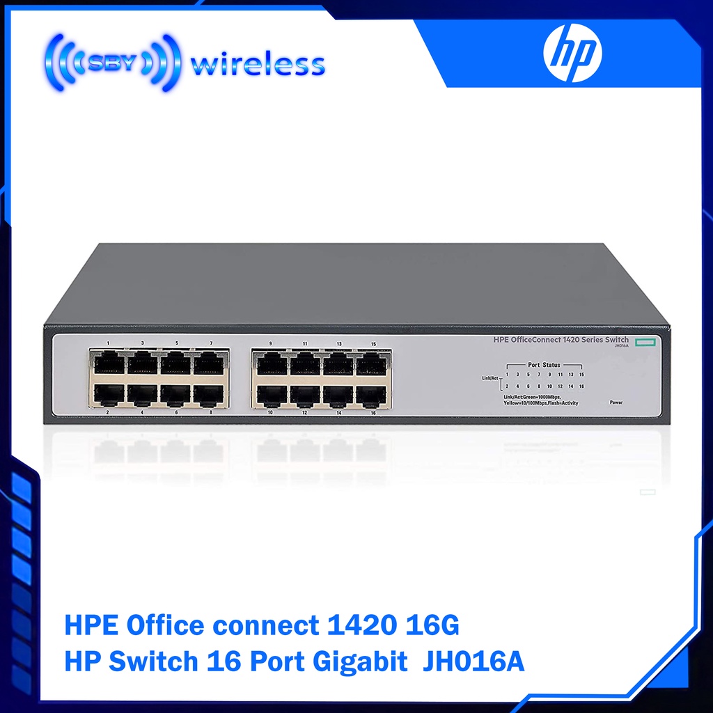 HPE Officeconnect 1420 16G HP Switch 16 Port Gigabit / HP 1420-16G JH016A