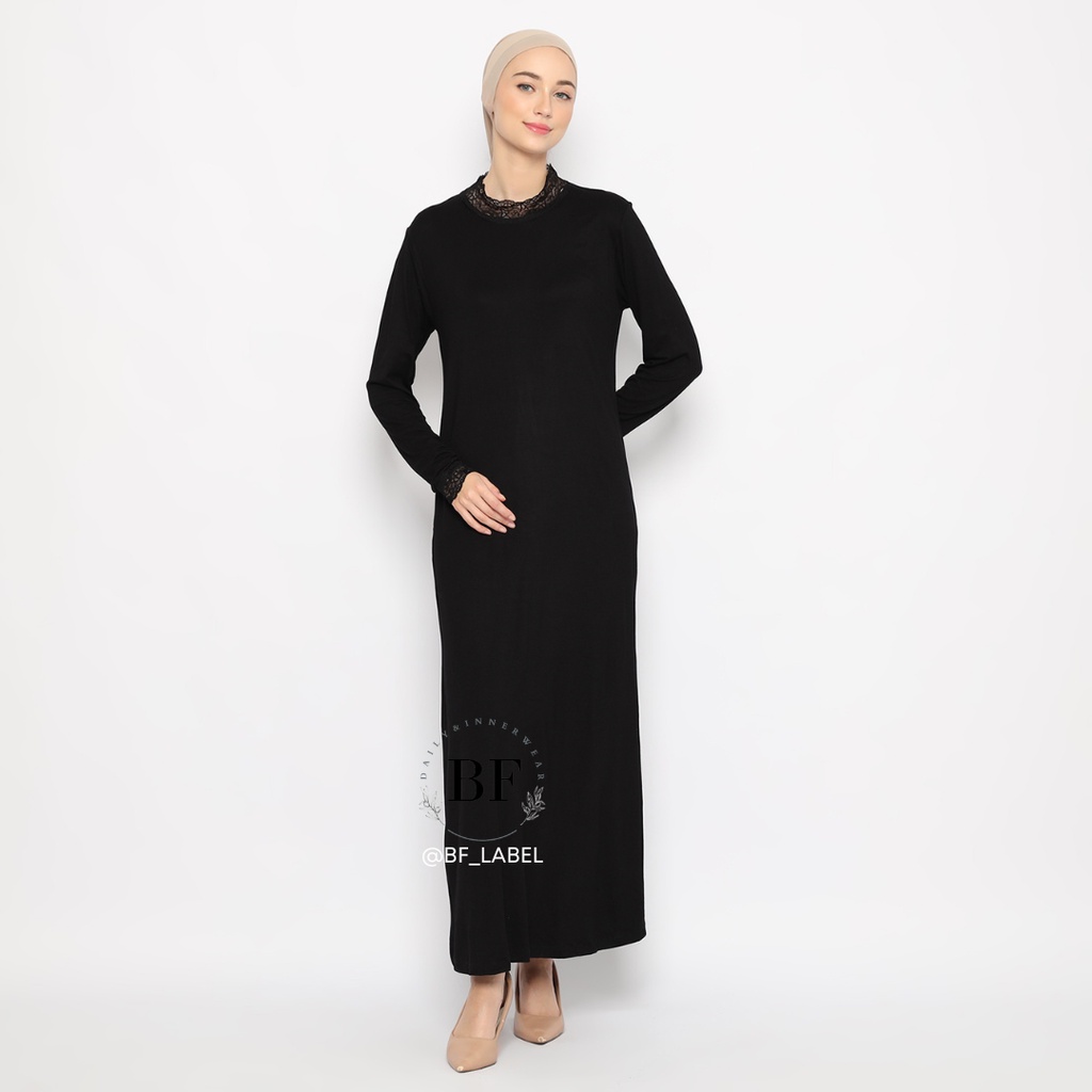 BF Label - Manset Gamis Renda | Rayon Premium | Innerwear Dress Murah