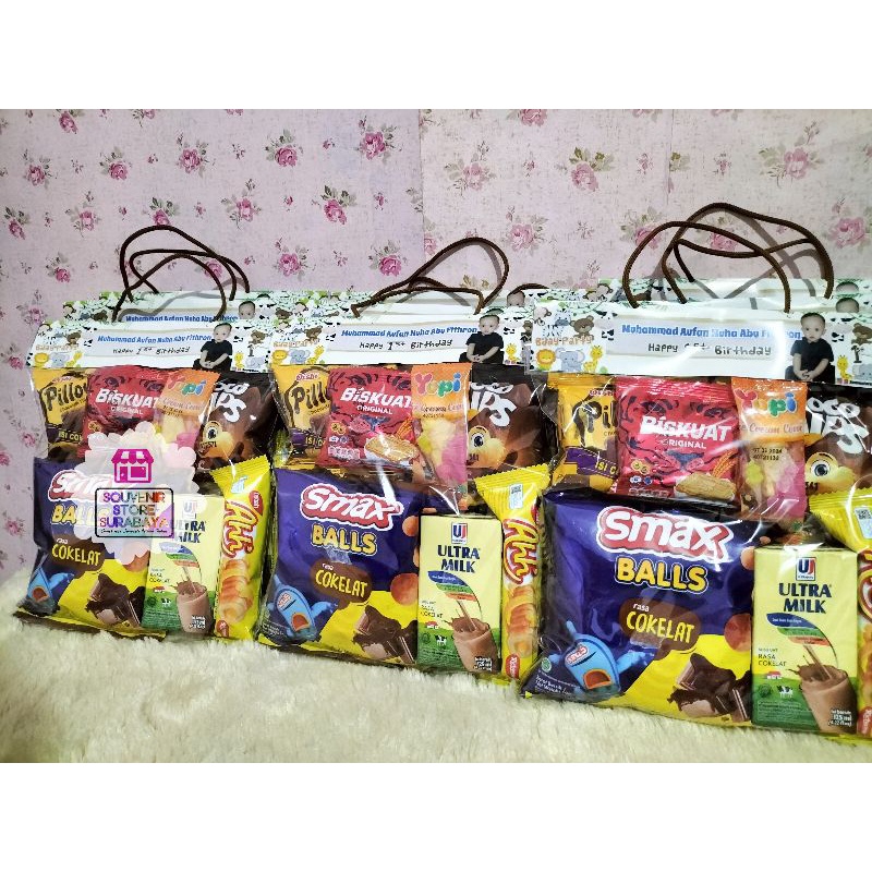 Paket snack Biskuat / Paket Snack Ultah / Snack Ultah Kemas Hangtag / Bingkisan Ultah Murah / Hampers Snack Anak / Paket Snack Ulang Tahun / Snack Ultah Surabaya