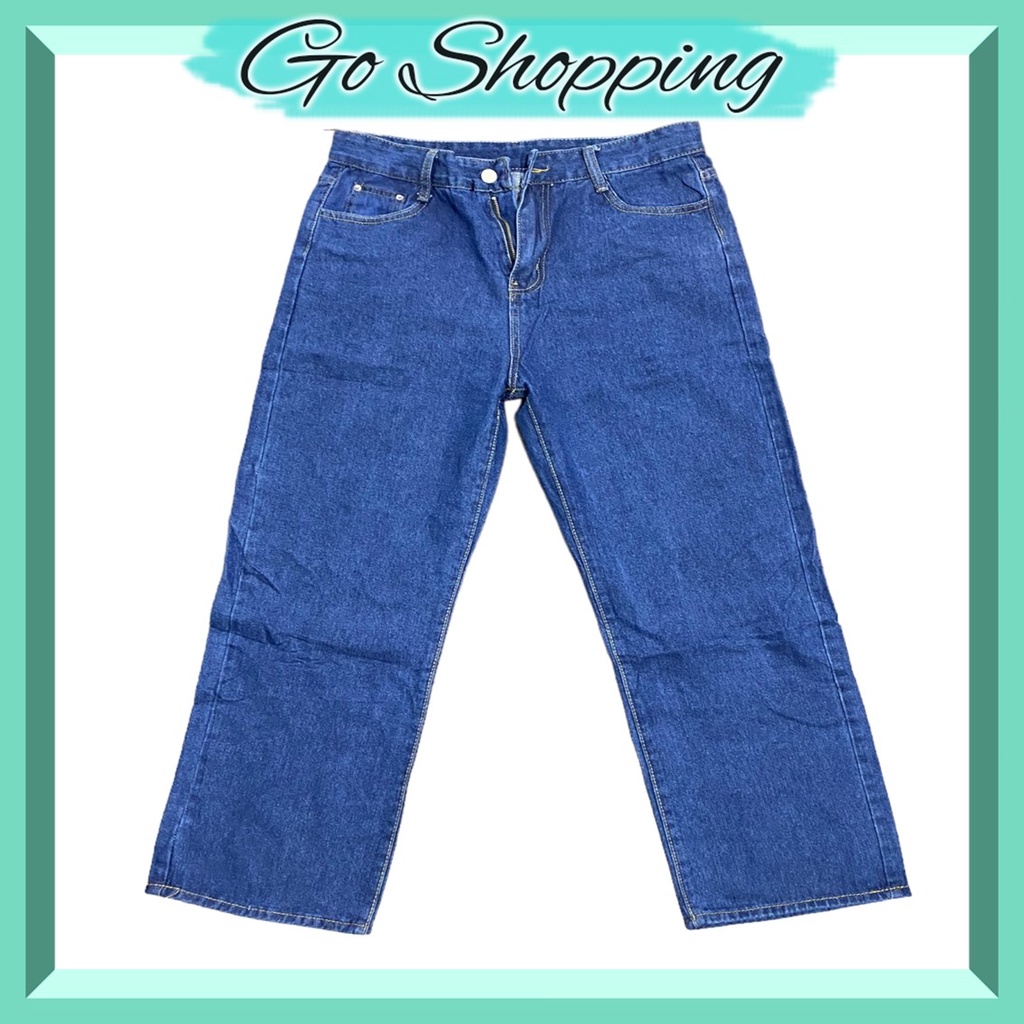 GO!CPG1033 CELANA PANJANG JEANS DENIM WANITA HIGHWAIST KULOT JEANS WANITA LOOSE